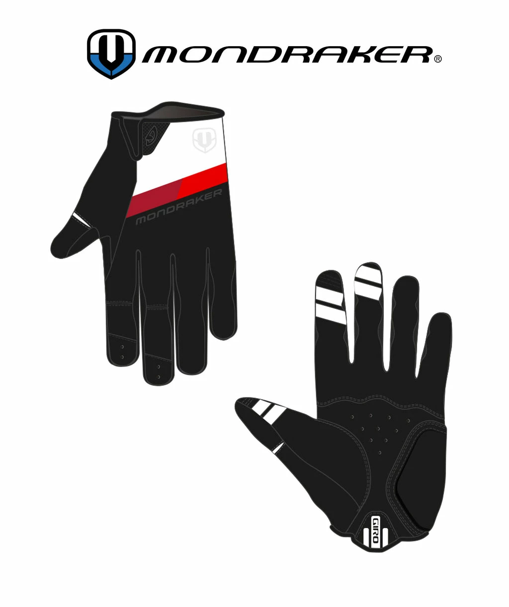 MONDRAKER GLOVES DND BY GIRO RED-WHITE 1 MONDRAKER GLOVES DND BY GIRO RED-WHITE