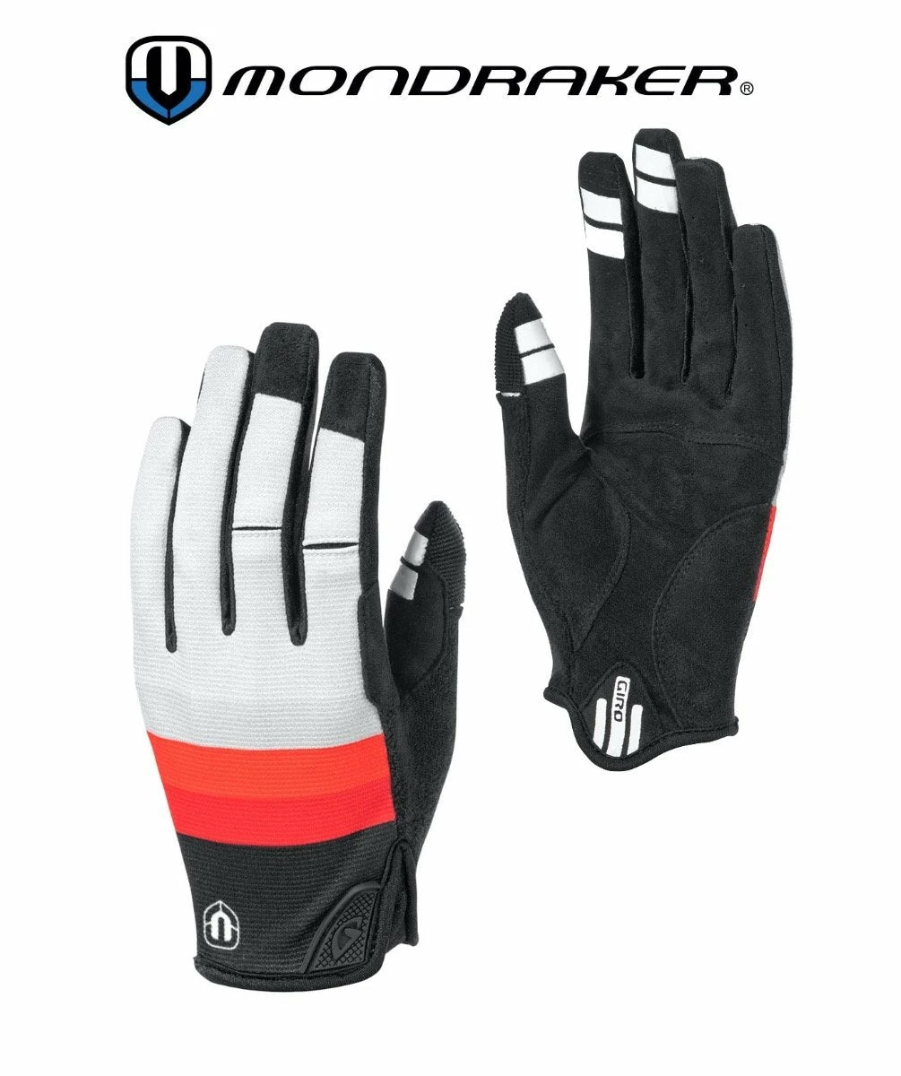 MONDRAKER GLOVES DND BY GIRO RED-GREY 1 MONDRAKER GLOVES DND BY GIRO RED-GREY