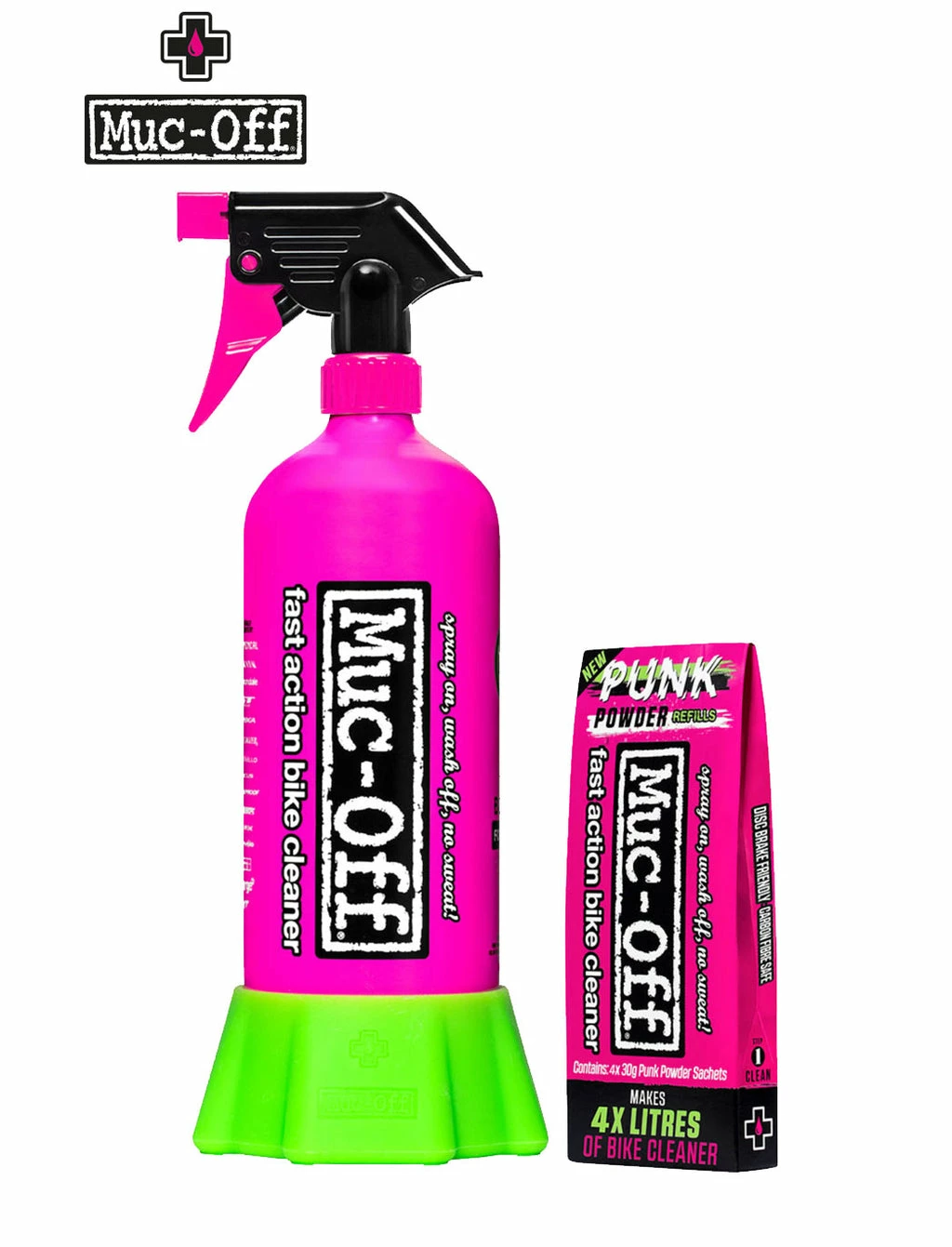 MUC-OFF Bottle For Life Bundle + 4 Pack Punk Powder 1 MUC-OFF Bottle For Life Bundle + 4 Pack Punk Powder