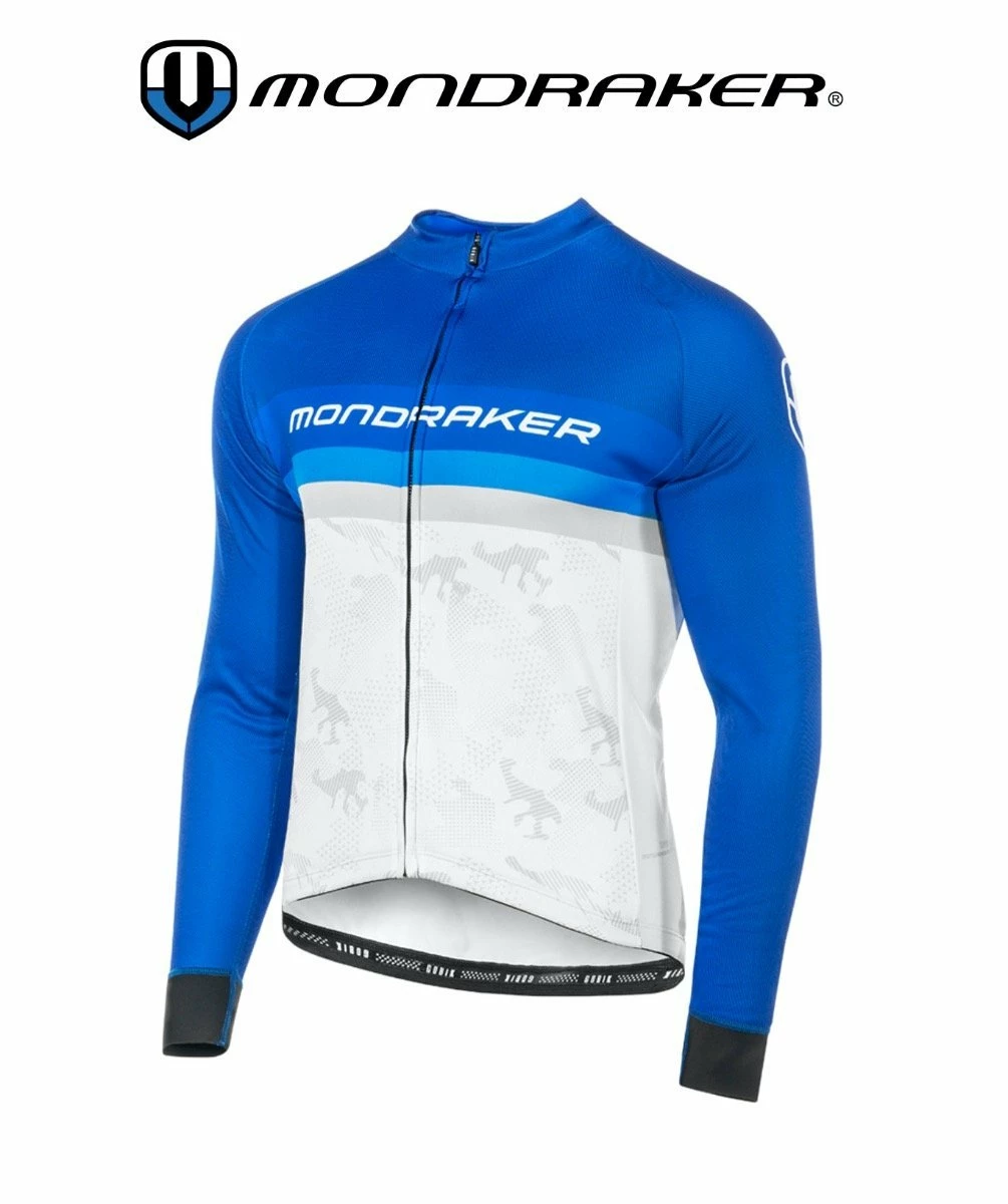 MONDRAKER MAILLOT XC LONG SLEEVE BLUE WHITE 1 MONDRAKER MAILLOT XC LONG SLEEVE BLUE WHITE